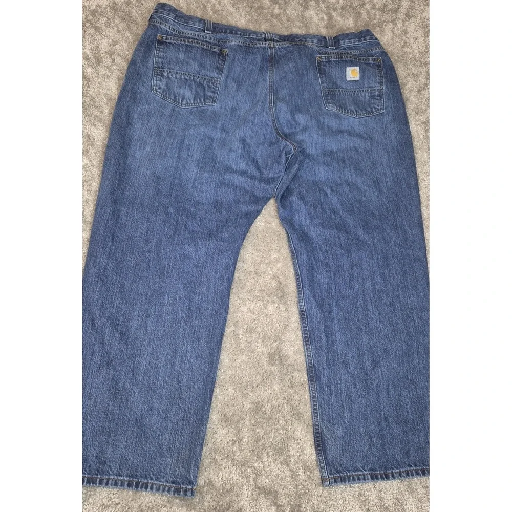 Carhartt‎ Relaxed Fit Blue Jeans Tag 48x30 Workwear Rugged